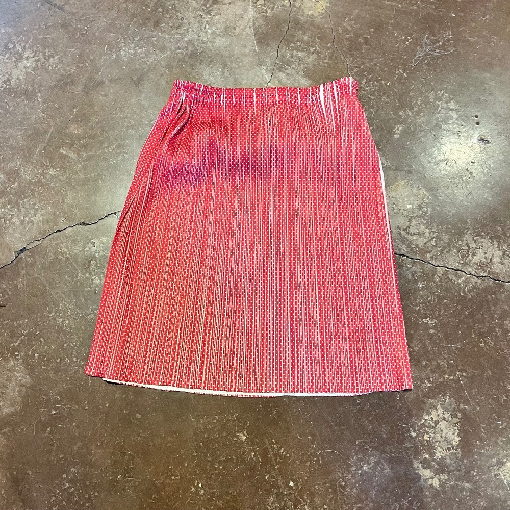 Pleats Please polka dot elastic skirt medium large